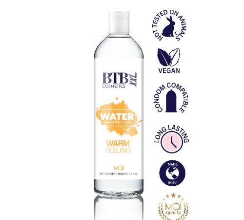 Розігрівальна змазка на водній основі BTB WARM FEELING (250 мл)