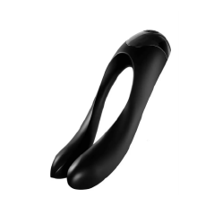 Универсальный мини вибратор на палец Satisfyer Candy Cane black