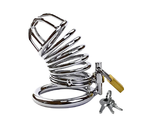 Пояс верности мужской, модель А, 40 мм диаметр кольца СЕРЕБРО