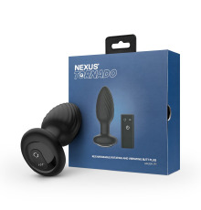Анальная пробка Nexus TORNADO Medium, ротация+вибрация, пульт ДУ