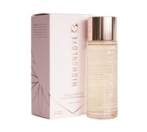 Преміальна олія для ванн HighOnLove Bath Oil - Lavender Honeybee (100 мл) з маслом насіння конопель