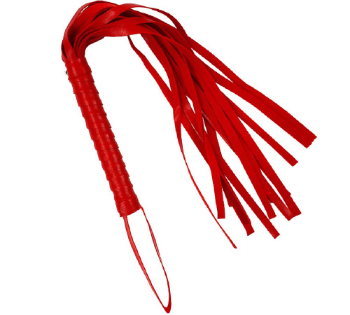 Плеть BDSM NeDlyaskuki, Эко кожа красная 