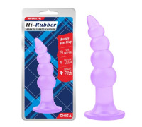 Анальна пробка ялинка Hi-Rubber Purple Chisa