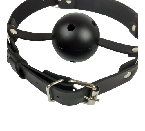 Маска-кляп с пластиковым шаром 