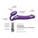 Безремінний страпон з вібрацією Strap-On-Me Vibrating Violet L, діам. 3,7 см, пульт ДК, регульований