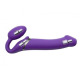 Безремінний страпон з вібрацією Strap-On-Me Vibrating Violet L, діам. 3,7 см, пульт ДК, регульований