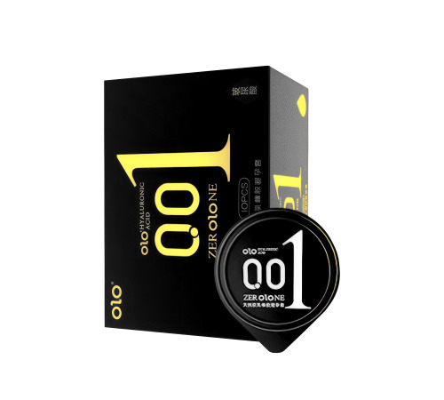 Ультратонкі презервтиви ZER OLO NE Gyaluronic 001 з гіалуроновим мастилом, 10 шт.