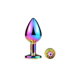 Металева анальна пробка MAI Attraction Toys №73 Rainbow
