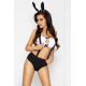 Костюм зайки MALLOY SET XXL/XXXL - Passion, трусики, топик и ушки