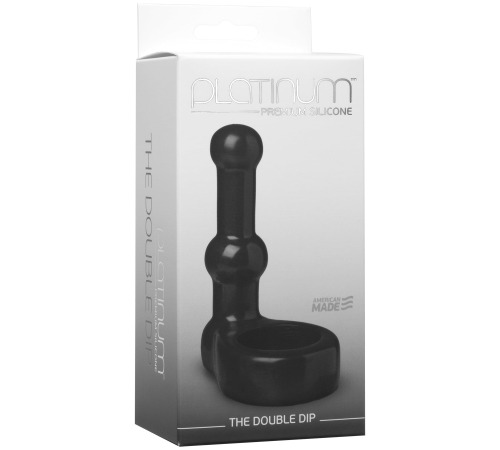 Насадка для подвійного проникнення Doc Johnson The Double Dip Black, для пеніса або іграшки