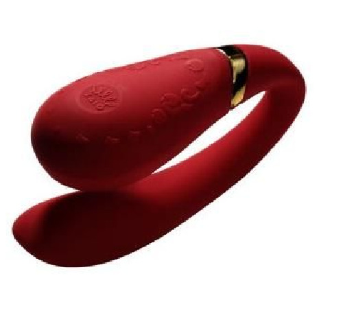 Вибромассажер для пар с функцией управления со смартфона ZALO Fanfan Set, Bright Red