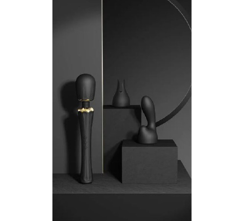 Вибратор микрофон с насадками Zalo Kyro Wand Obsidian Black