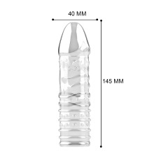 Насадка на пенис гелевая, хорошо тянется, размер универсальный