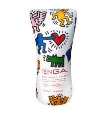 Мастурбатор Tenga Keith Haring Soft Case Cup (мягкая подушечка) сдавливаемый