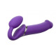 Безремінний страпон з вібрацією Strap-On-Me Vibrating Violet XL, діам. 4,5 см, пульт ДК, регульований