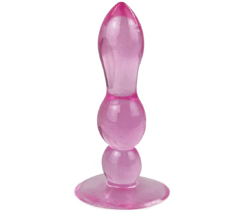 Гелева анальна пробка на присосці Кульки Каплевидні, Бузковий