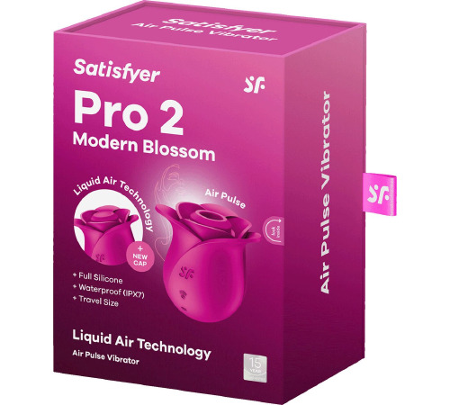 Вакуумный клиторальный стимулятор Satisfyer Pro 2 Modern Blossom, технология Liquid Air
