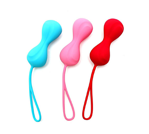 Вагинальные шарики Satisfyer Power Balls (3 пары), диаметр 3,4см, вес 60-76-92гр, с шариком внутри