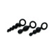 Набор анальных игрушек Satisfyer Plugs black (set of 3) - Booty Call, макс. диаметр 3см