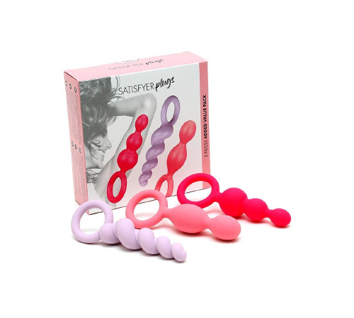 Набір анальних іграшок Satisfyer Plugs (set of 3) - Booty Call, макс. діаметр 3 см