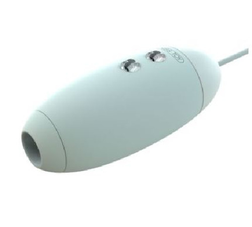 Вакуумный стимулятор с виброяйцом 2-в-1 KISTOY Miss VV Cyan