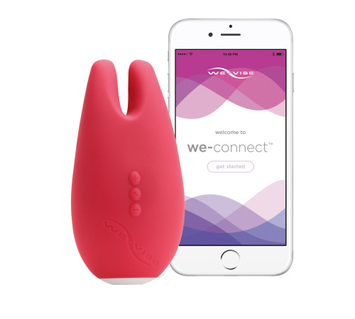 Клиторальный смарт-вибратор Gala by We-Vibe Pink, 2 вибропальчика, 2 мотора, мощные вибрации