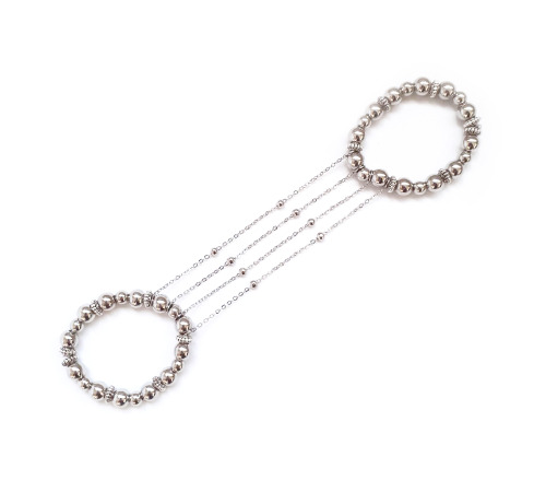 Сексуальное украшение на пенис и машонку Art of Sex - Jerome, Серебро