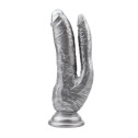 Фаллоимитатор двойной Chisa Dark Muscle 8.0 Dildo-Silver