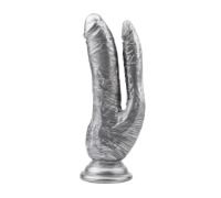 Фаллоимитатор двойной Chisa Dark Muscle 8.0 Dildo-Silver