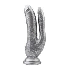 Фаллоимитатор двойной Chisa Dark Muscle 8.0 Dildo-Silver