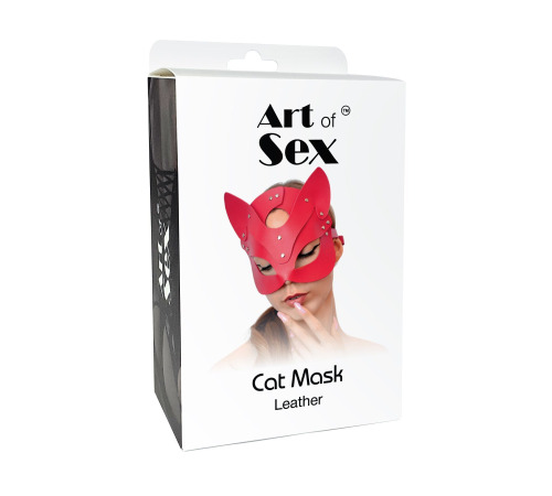 Маска Кошечки Art of Sex - Cat Mask, Красный