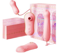 Набір секс-іграшок Zalo UNICORN Vibratrion&Thrusting Set - PINK