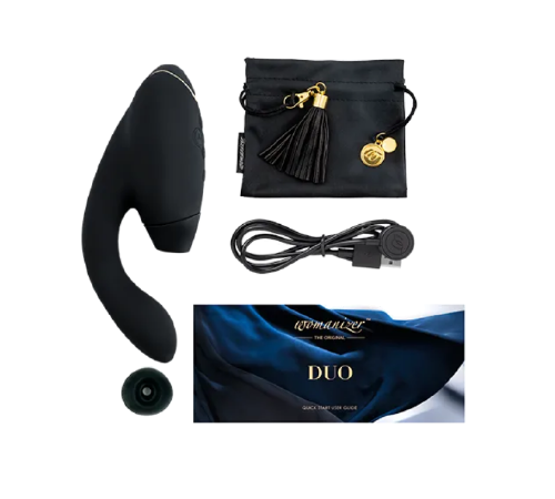 Інноваційний Безконтактний Стимулятор Womanizer Duo, Black