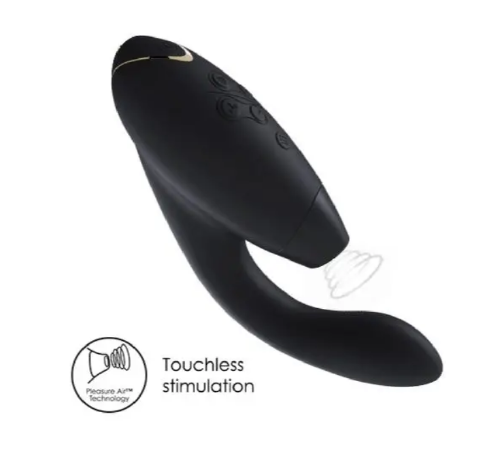 Інноваційний Безконтактний Стимулятор Womanizer Duo, Black
