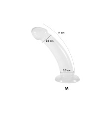 Фаллоимитатор на присоске Jiuxi, M, Прозрачный