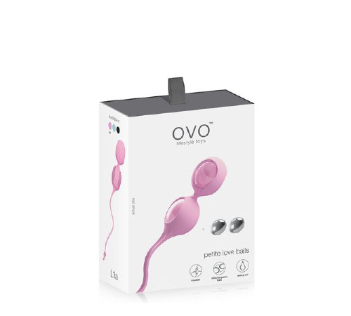 Вагинальные шарики OVO L1A LOVE BALL, PINK