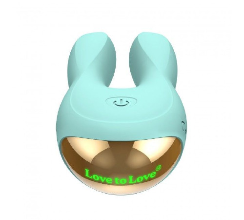 Вибратор-кролик Love To Love Hear Me Menthe с двумя моторчиками и разноцветной LED-подсветкой
