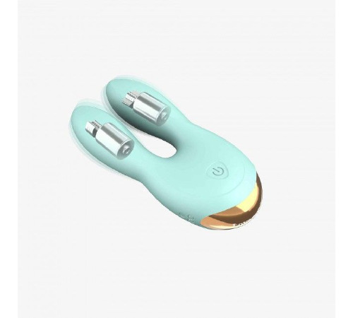 Вибратор-кролик Love To Love Hear Me Menthe с двумя моторчиками и разноцветной LED-подсветкой