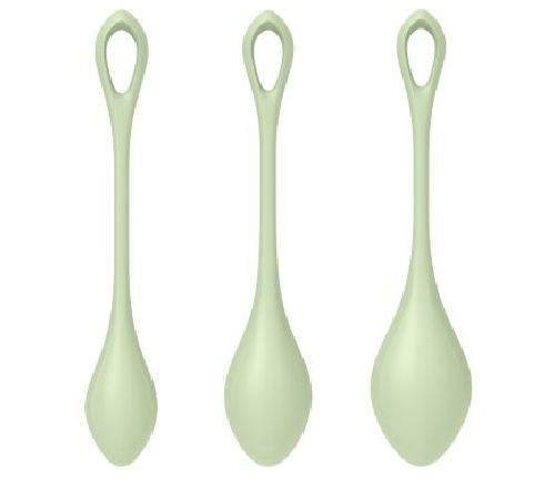 Набір йоні намистин Satisfyer Yoni Power 2 Light Green, диаметр 2-2,5-3см, вес 22-44-73г