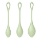 Набір йоні намистин Satisfyer Yoni Power 2 Light Green, диаметр 2-2,5-3см, вес 22-44-73г
