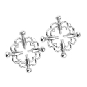 Зажимы для сосков винтовые, цвет Серебро