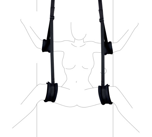 Подвески на двери с наручниками (как качеля)