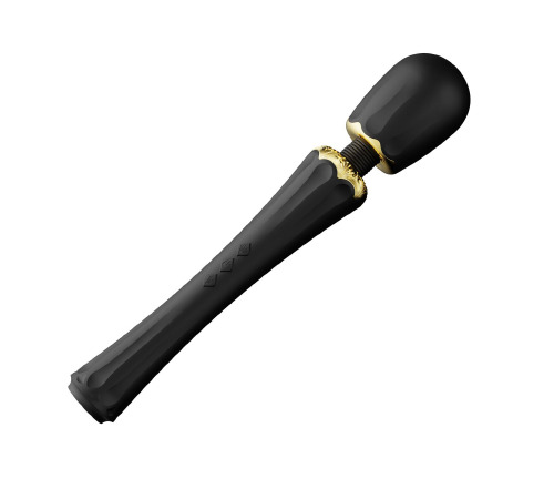 Вібромасажер з насадками Zalo — Kyro Wand Obsidian Black