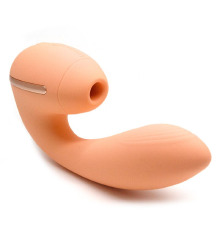 Вакуумный вибратор KISTOY Tina Mini Orange, вагинально-клиторальный