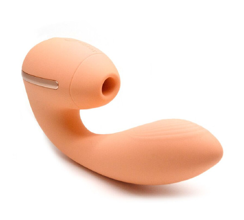 Вакуумный вибратор KISTOY Tina Mini Orange, вагинально-клиторальный