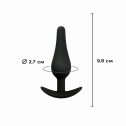 Силіконова анальна пробка Dama, розмір S, Чорний
