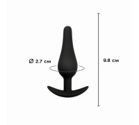 Силіконова анальна пробка Dama, розмір S, Чорний