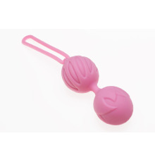 Вагинальные шарики Adrien Lastic Geisha Lastic Balls BIG Pink (L), диаметр 4см, вес 90г