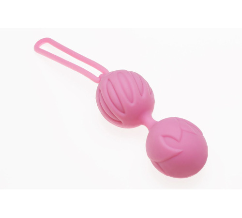 Вагинальные шарики Adrien Lastic Geisha Lastic Balls BIG Pink (L), диаметр 4см, вес 90г
