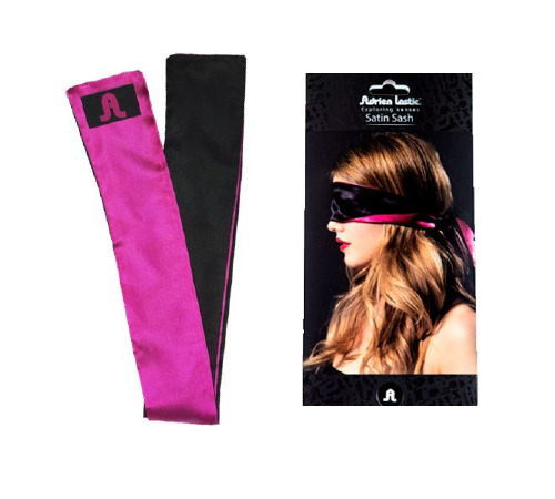 Повязка-лента из сатина 2-в-1 Adrien Lastic Satin Sash (повязка на глаза и лента для связывания)